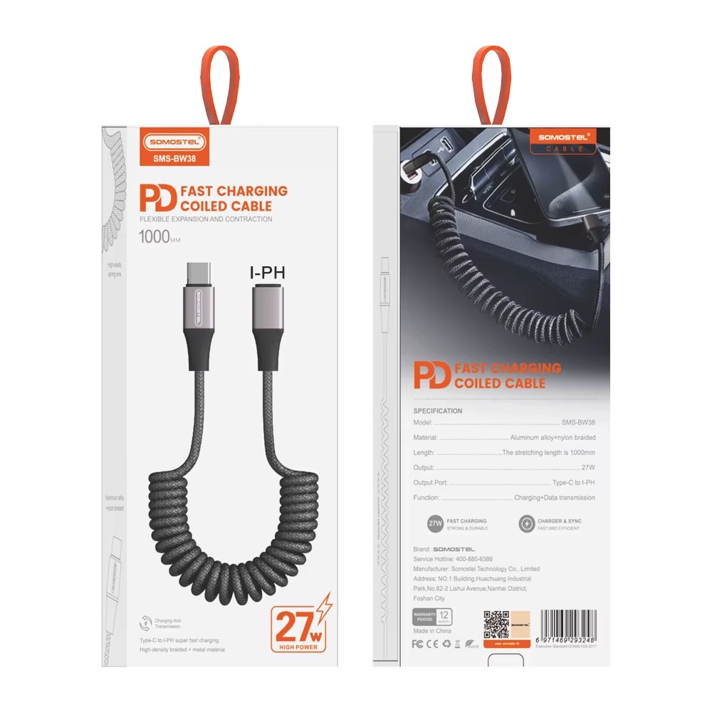 Cable Trenzado Tipo C-Lightning