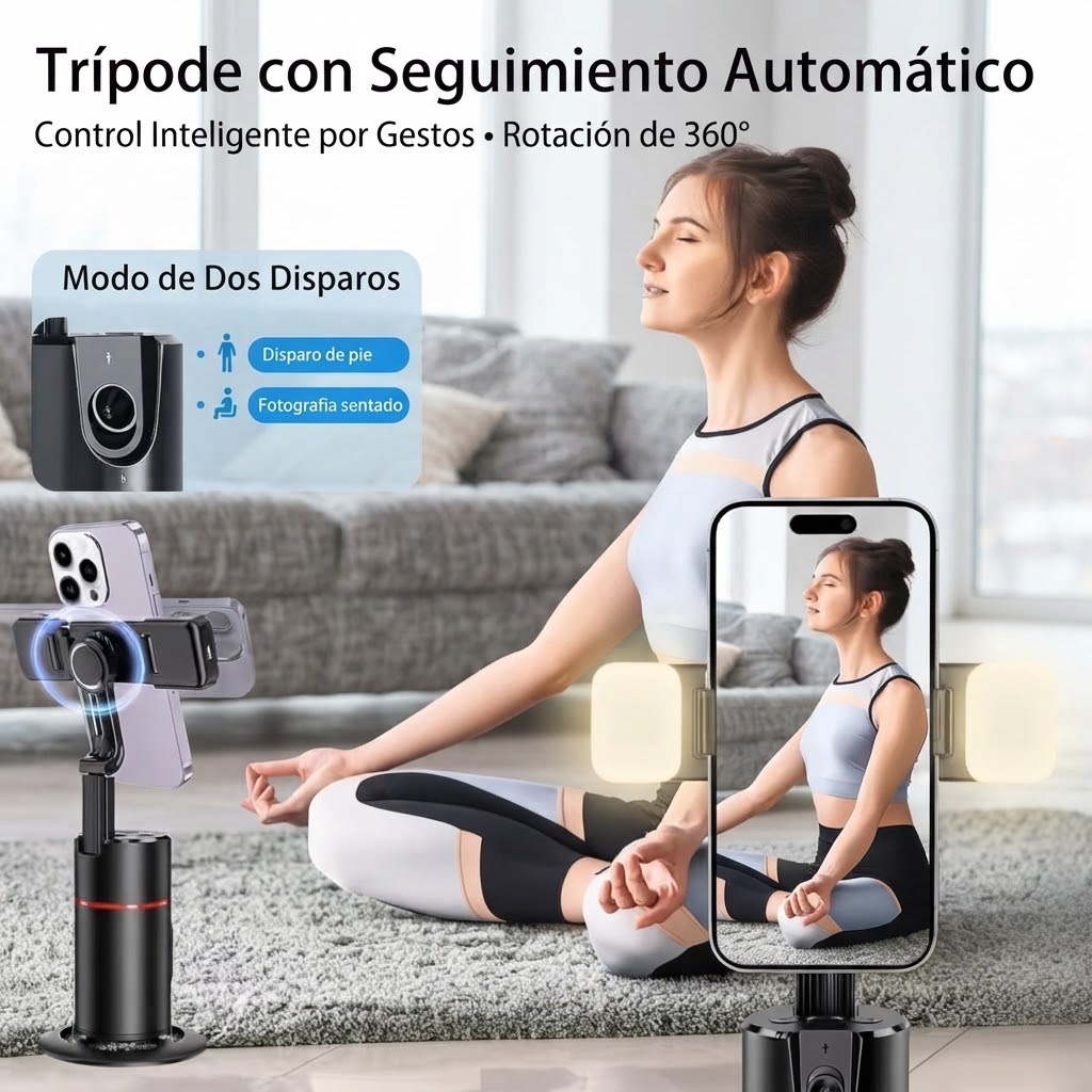 Trípode gimbal rotación 360 4