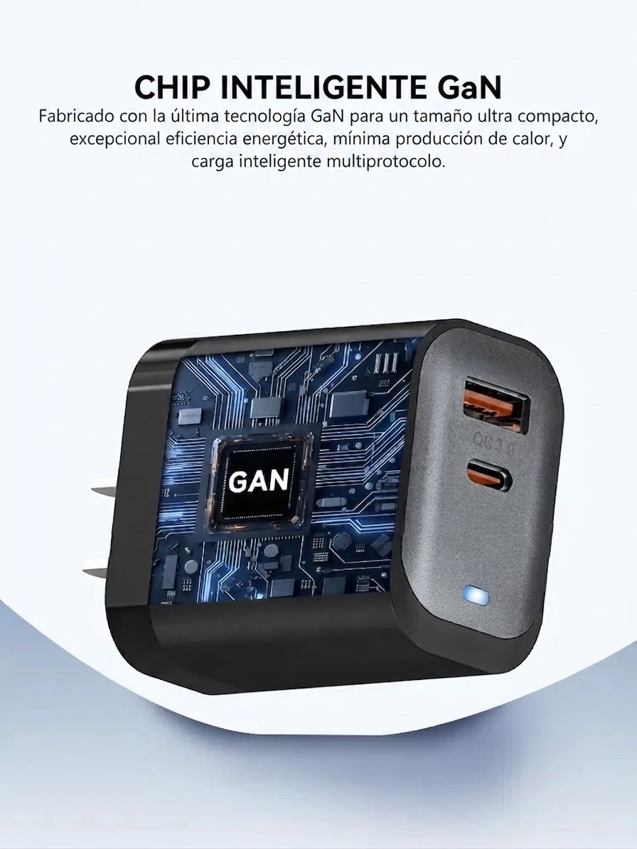 Cargador de 45W certificado carga rápida 4
