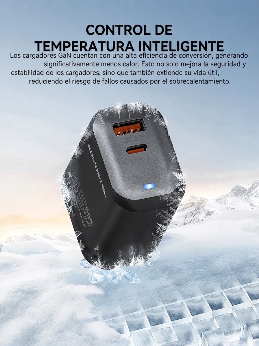 Cargador de 45W certificado carga rápida 5